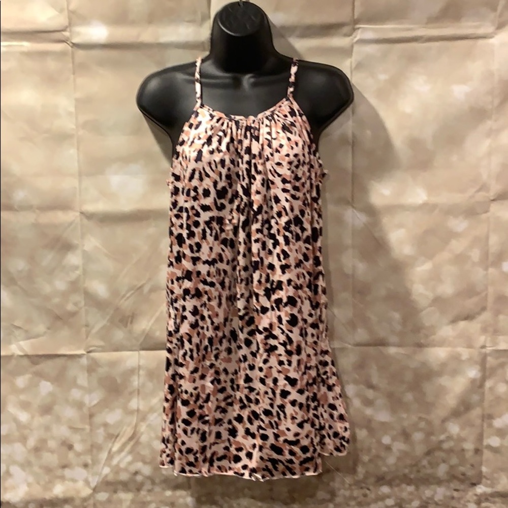 Leopard swing tank top for women size medium